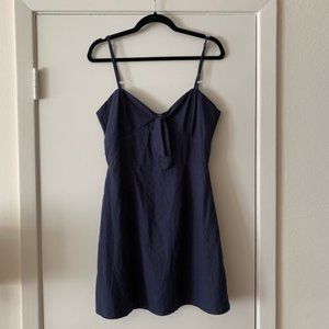 Linen Lux Tie Front Dress